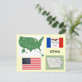 Iowa, USA Postkarte (Stehend Vorderseite)