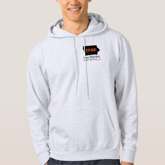 Iowa Veteranen im Freien erleben Männerhoodie Hoodie (Vorderseite)