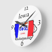 Iowa Wall Clock Runde Wanduhr (Winkel)