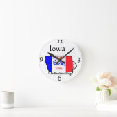 Iowa Wall Clock Runde Wanduhr (Zuhause)
