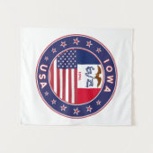 Iowa Wandteppich (Vorderseite (Horizontal))