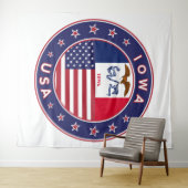 Iowa Wandteppich (Beispiel (Horizontal))
