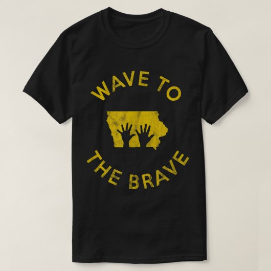 Iowa Wave to the Brave Football Childrens Hospital T-Shirt (Design vorne)