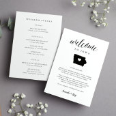 Iowa Wedding Welcome Letter & Itinerary