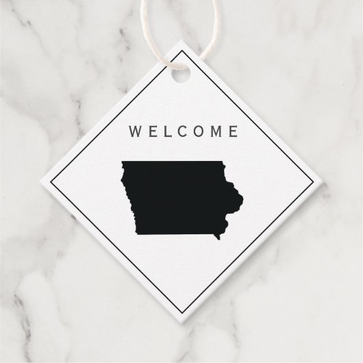 Iowa Welcome Bag Geschenk Tag für Hochzeitswoche Geschenkanhänger (Vorderseite)
