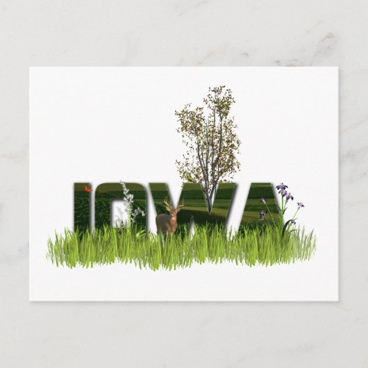 Iowa Wildlife Postkarte (Vorderseite)