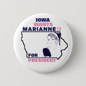 Iowa will Marianne Williamson 2020 Button (Vorderseite)