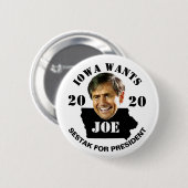 Iowa will Präsidenten Joe-Sestak im Jahre 2020 Button (Vorne & Hinten)