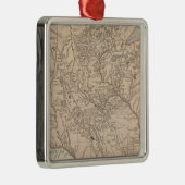 Iowa, Wisconsin Silbernes Ornament (Rechts)