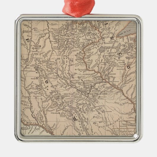 Iowa, Wisconsin Silbernes Ornament (Vorne)