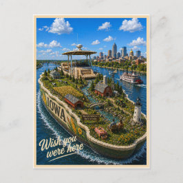 Iowa | Wish You Were Here | State-Serie Postkarte