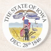 Iowa-Zeichen Getränkeuntersetzer (Vorne)