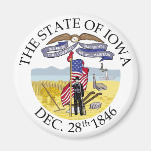 Iowa-Zeichen Magnet