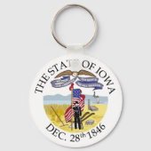 Iowa-Zeichen Schlüsselanhänger (Vorderseite)