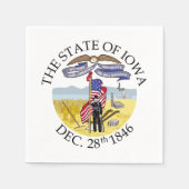 Iowa-Zeichen Serviette (Vorderseite)