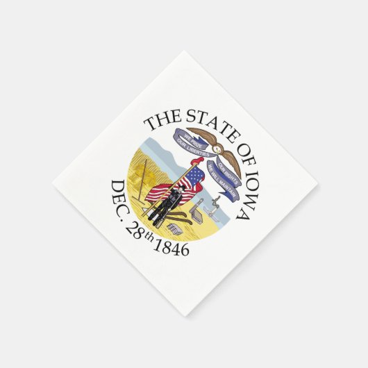 Iowa-Zeichen Serviette (Ecke)
