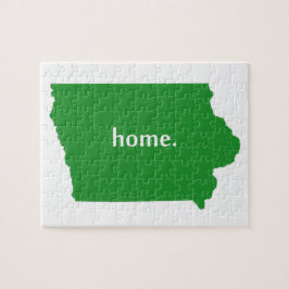 Iowa Zuhause grün Puzzle