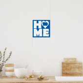 Iowa Zuhause Heart Staat Plakatzeichen Poster (Küche)