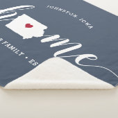 Iowa Zuhause Staat Personalisiert Sherpadecke (3/4)