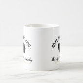 Iowa Zuhause Sweet Zuhause Family Monogram Tasse (Mittel)