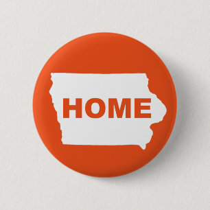Iowa Zuhause Weg Von Staat Knopf Abzeichen Pin Button