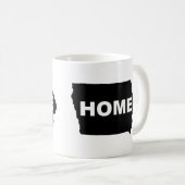 Iowa-Zuhause weg von Staats-Tasse oder Reise-Tasse Kaffeetasse (VorderseiteRechts)
