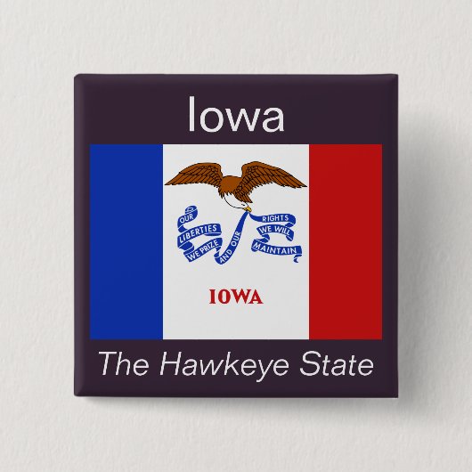 Iowan Flag Button (Vorderseite)