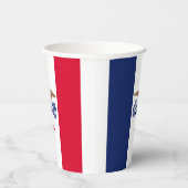 Iowan Flag & Seal, Flag of Iowa Pappbecher (Rechts)