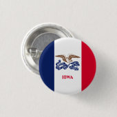 Iowan-Flagge, Flagge von Iowa Button (Vorne & Hinten)