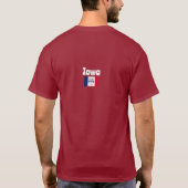 Iowan-Flagge, Flagge von Iowa T-Shirt (Rückseite)