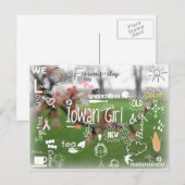 Iowan Girl Post-card Postkarte (Vorne/Hinten)