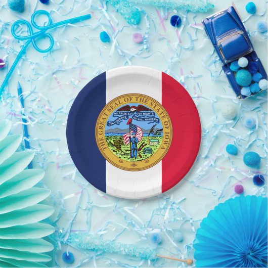 Iowan Seal, Iowa Pappteller (Party)