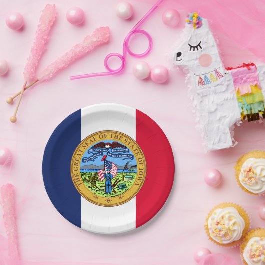 Iowan Seal, Iowa Pappteller (Party)