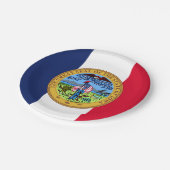 Iowan Seal, Iowa Pappteller (Schrägansicht)