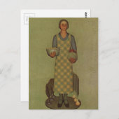 Iowas Produkt von Grant Wood Postkarte (Vorne/Hinten)