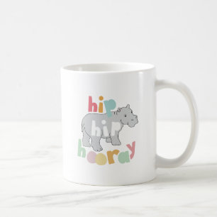 ip Angesagt Hooray Gray Hippo Zeichnend Süße Tier  Kaffeetasse