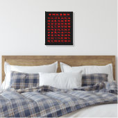 IP Man's Wing Chun-Verhaltensregeln Leinwanddruck (Insitu (Schlafzimmer))