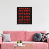 IP Man's Wing Chun-Verhaltensregeln Leinwanddruck (Insitu (Wohnzimmer))