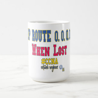 IP-Route 0.0.0.0 Wenn Verloren – Lustiges CCNA-Net Kaffeetasse
