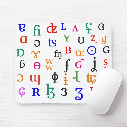 IPA Charaktere Mousepad (Mit Mouse)