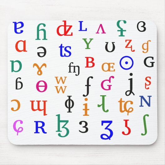 IPA Charaktere Mousepad (Vorne)