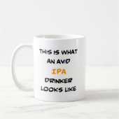 ipa drinker, begeistert kaffeetasse (Links)