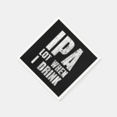 IPA-Lot, wenn ich Bier trinke Liebhaber alkoholisc Serviette (Ecke)