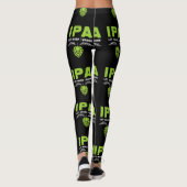 IPA-Lot, wenn ich faule Bier trinke Leggings (Rückseite)