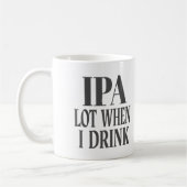 IPA viel, wenn ich trinke Kaffeetasse (Links)