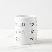 IPA-Vokale & Diphthonge Kaffeetasse (Mittel)