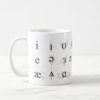 IPA-Vokale & Diphthonge Kaffeetasse