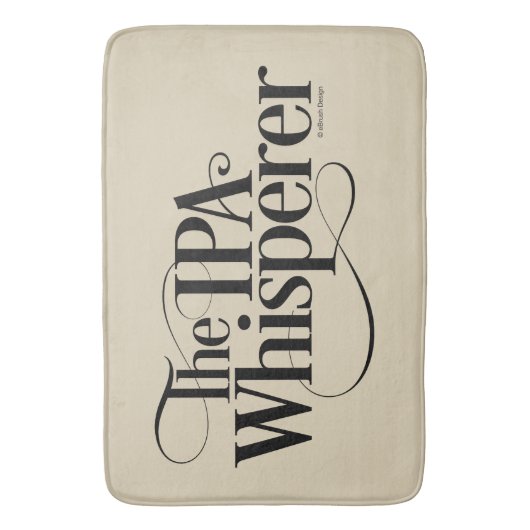 IPA Whisperer Bath Mat Badematte (Vorderseite Vertikal)