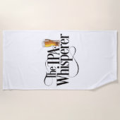 IPA Whisperer Beach Handtuch (Vorderseite)
