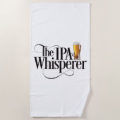 IPA Whisperer Beach Handtuch (Vorderseite)